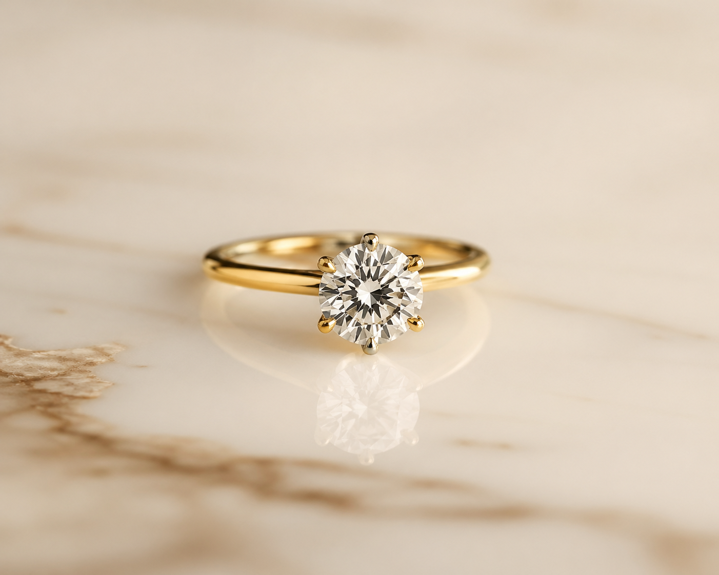 Diamond ring detail macro clarity