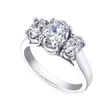 Three stone diamond ring
